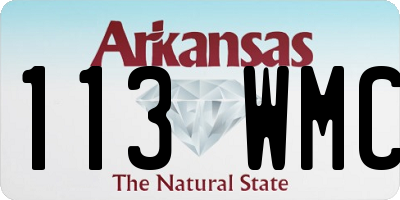 AR license plate 113WMC