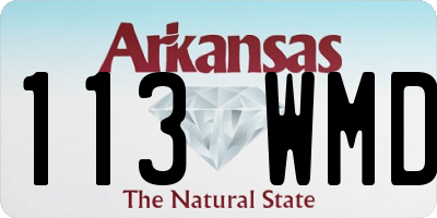AR license plate 113WMD