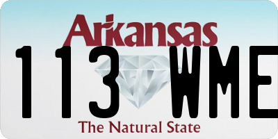 AR license plate 113WME