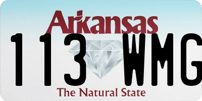 AR license plate 113WMG