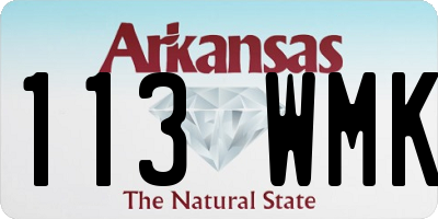 AR license plate 113WMK