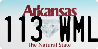 AR license plate 113WML