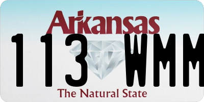 AR license plate 113WMM