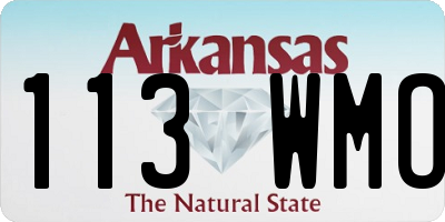 AR license plate 113WMO