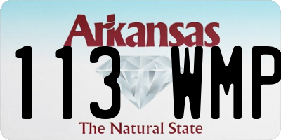 AR license plate 113WMP