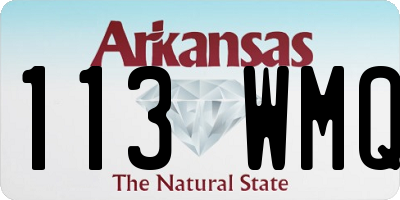 AR license plate 113WMQ