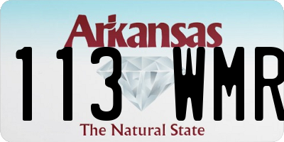 AR license plate 113WMR