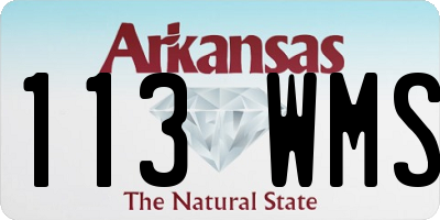 AR license plate 113WMS