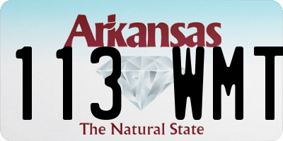 AR license plate 113WMT