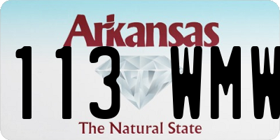 AR license plate 113WMW