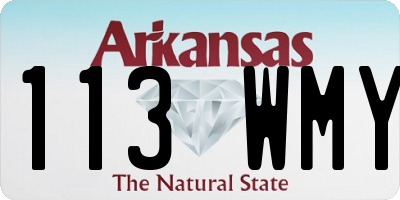 AR license plate 113WMY