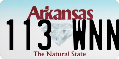 AR license plate 113WNN
