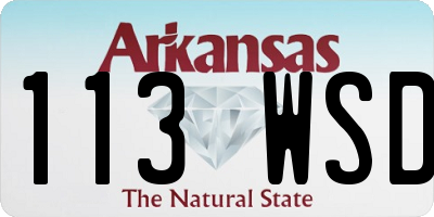 AR license plate 113WSD