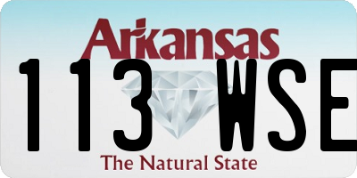 AR license plate 113WSE