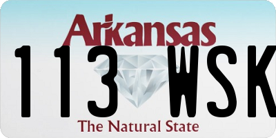 AR license plate 113WSK