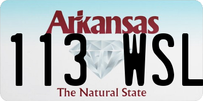 AR license plate 113WSL