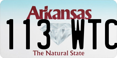 AR license plate 113WTC