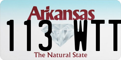 AR license plate 113WTT