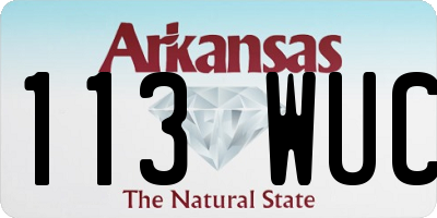 AR license plate 113WUC
