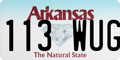 AR license plate 113WUG