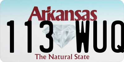 AR license plate 113WUQ
