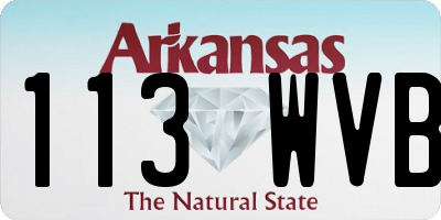 AR license plate 113WVB
