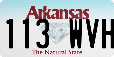 AR license plate 113WVH