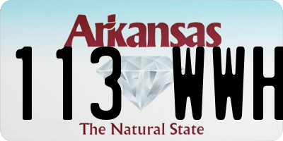 AR license plate 113WWH