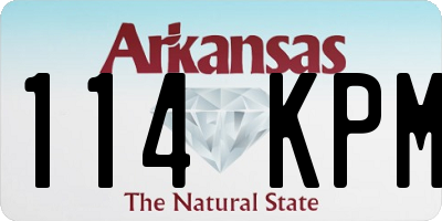 AR license plate 114KPM