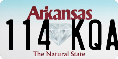 AR license plate 114KQA