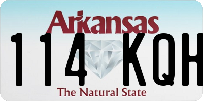 AR license plate 114KQH