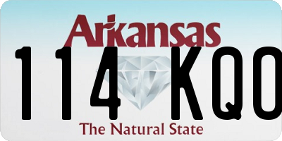 AR license plate 114KQO