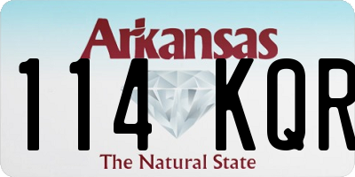 AR license plate 114KQR