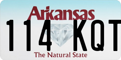 AR license plate 114KQT