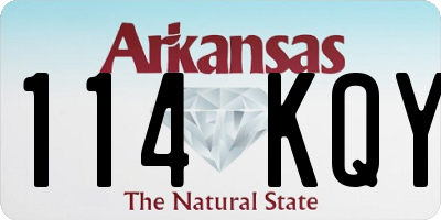 AR license plate 114KQY