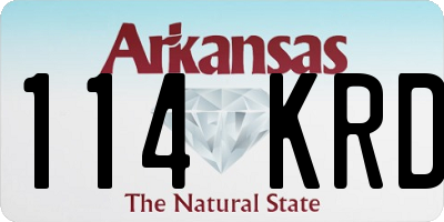 AR license plate 114KRD