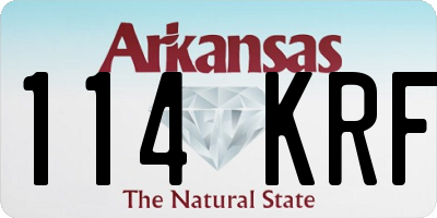 AR license plate 114KRF