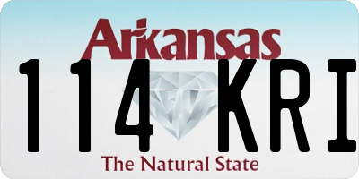 AR license plate 114KRI