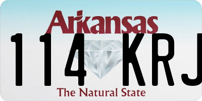 AR license plate 114KRJ