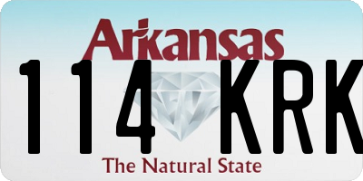 AR license plate 114KRK