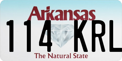 AR license plate 114KRL