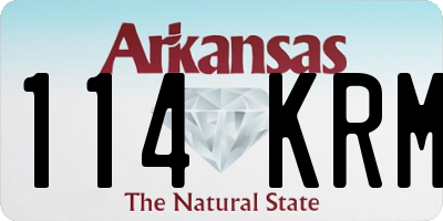AR license plate 114KRM