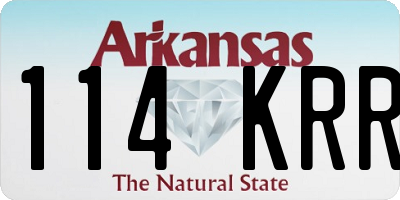 AR license plate 114KRR