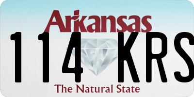 AR license plate 114KRS