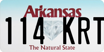 AR license plate 114KRT