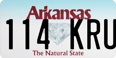 AR license plate 114KRU