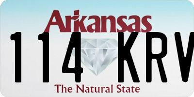 AR license plate 114KRV