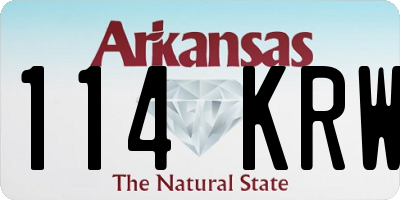 AR license plate 114KRW