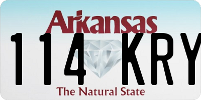 AR license plate 114KRY