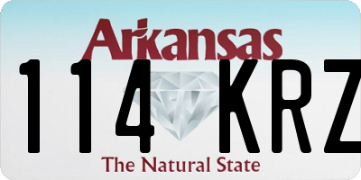 AR license plate 114KRZ